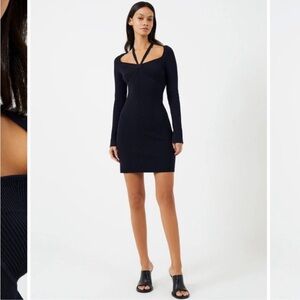 French connection Black Long-Sleeve Dress